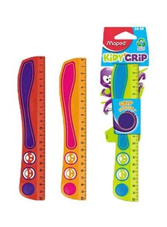 Pack Of 3 Kidy Grip Flat Rulers Green/Blue/Pink - v1567853388/N29822272A_1