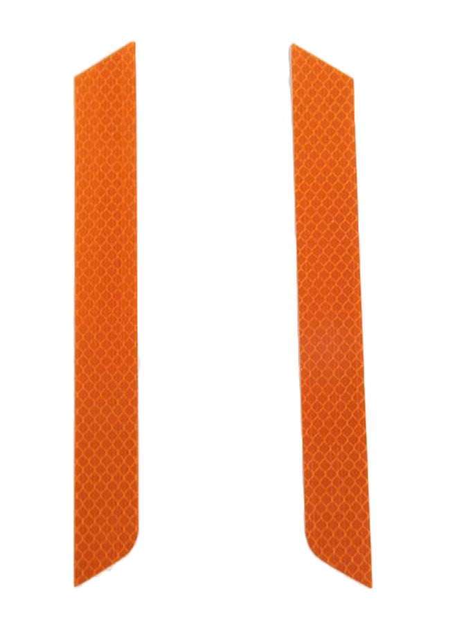 2-Piece Reflective Warning Strip Sticker Set