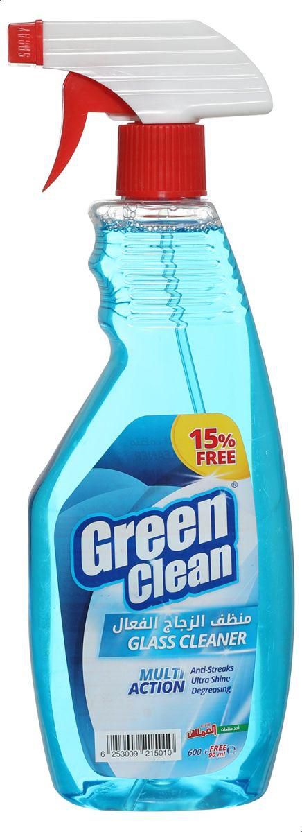 Al Emlaq Green Clean Glass Cleaner 690ml  - Image 2