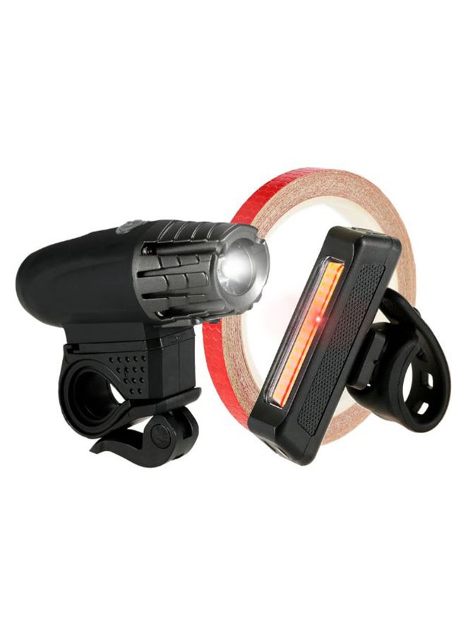 Beauenty Rechargeable Bike Front Light With Reflective Tape Combo Set - Image 1