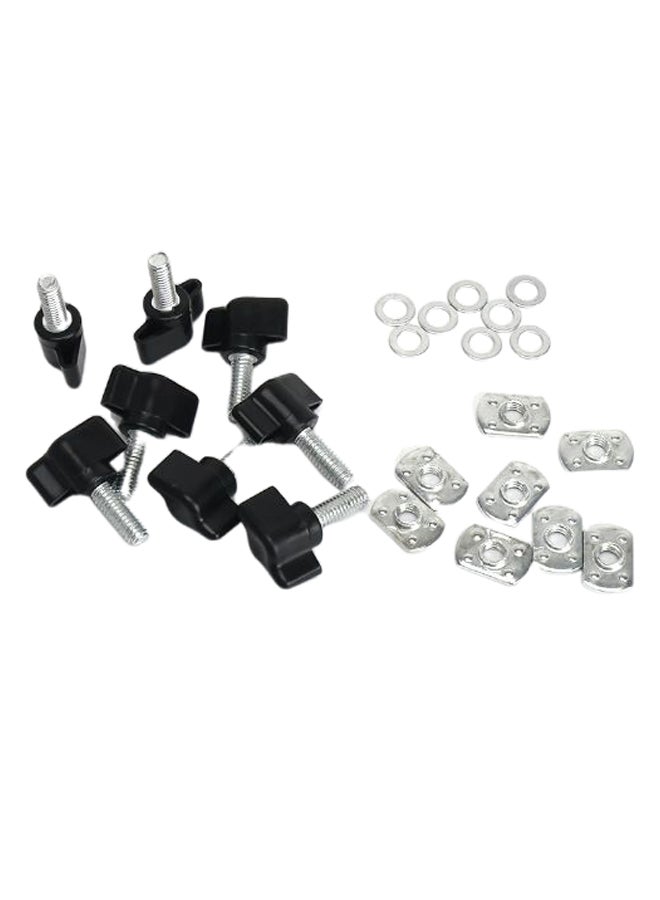 Generic 24-Piece Tie-Down D-rings Trailer Anchor Set For Truck 