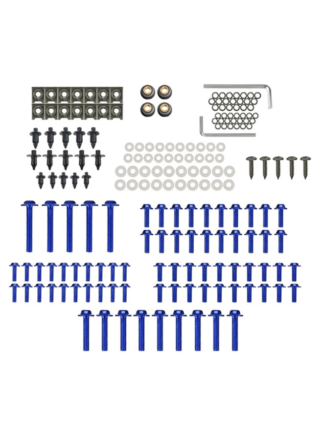 Generic 194-Piece Complete Motorcycle Fairing Bodywork Screw Kit 