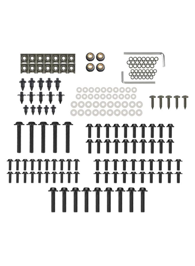 Generic 194-Piece Complete Motorcycle Fairing Bodywork Screw Kit 