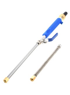 High Pressure Jet Power Water Wand Nozzle Sprayer Blue/Silver