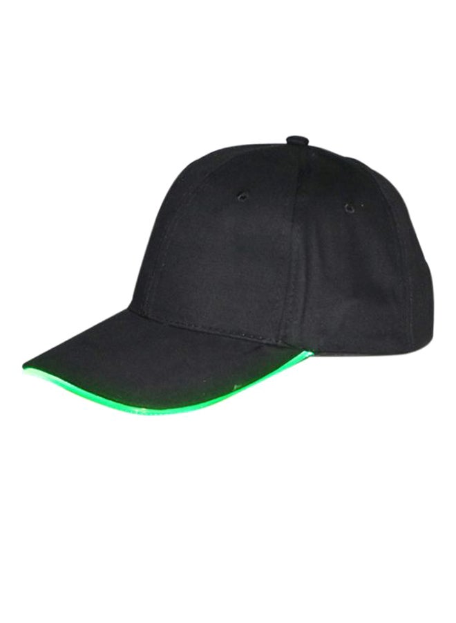 LED Light Baseball Hat Black/Green  - Image 1