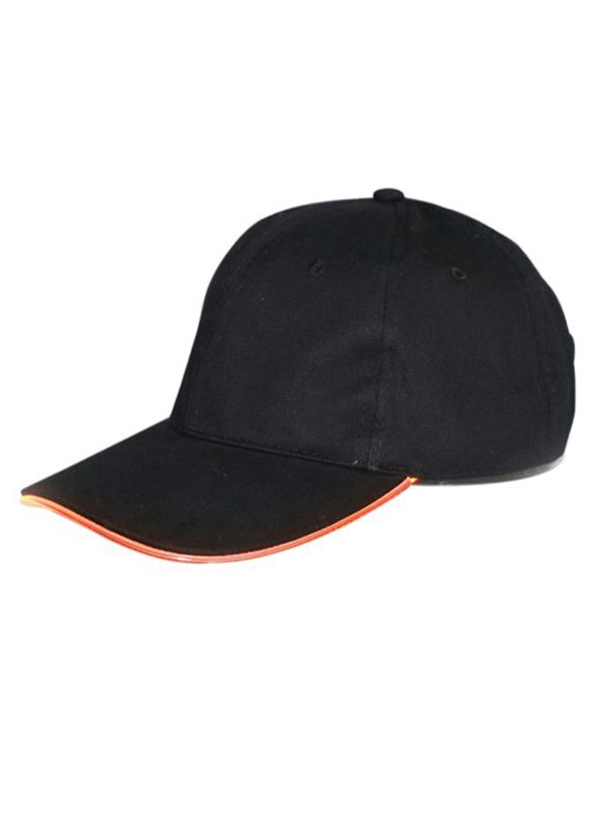 LED Light Baseball Hat Black/Orange  - Image 1