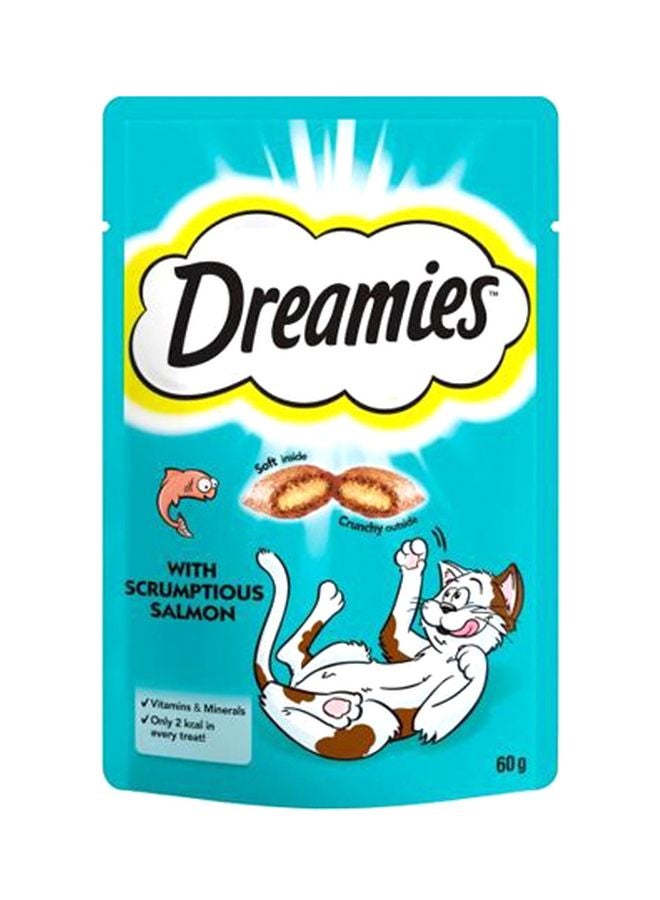 Dreamies Salmon Fish Flavour Treats Brown 
