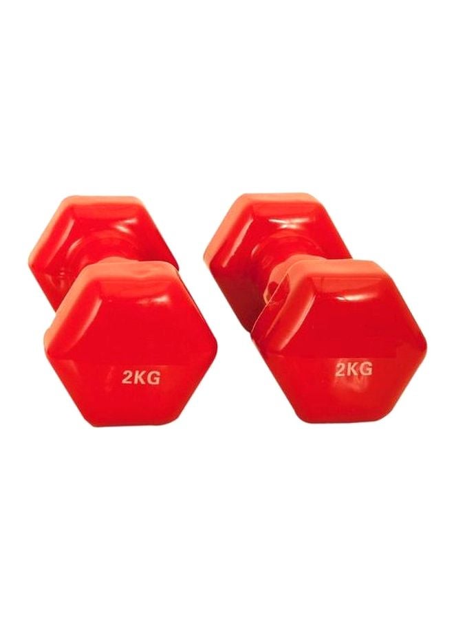 2-Piece Double Dumbbells - 2 Kg 2kg