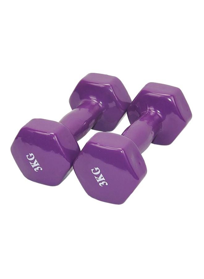 2-Piece Double Dumbbells - 3 Kg 3kg - Image 1