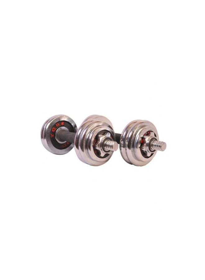 YORK FITNESS - Chrome Dumbbell Set - 15Kg - Image 1