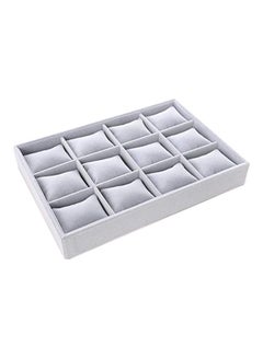 12-Compartment Watch Organizer