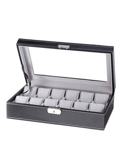 12-Compartment Watch Box Organizer