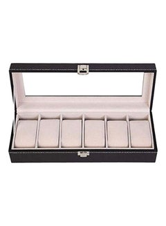 unisex 6-Slot Watch Organizer Case