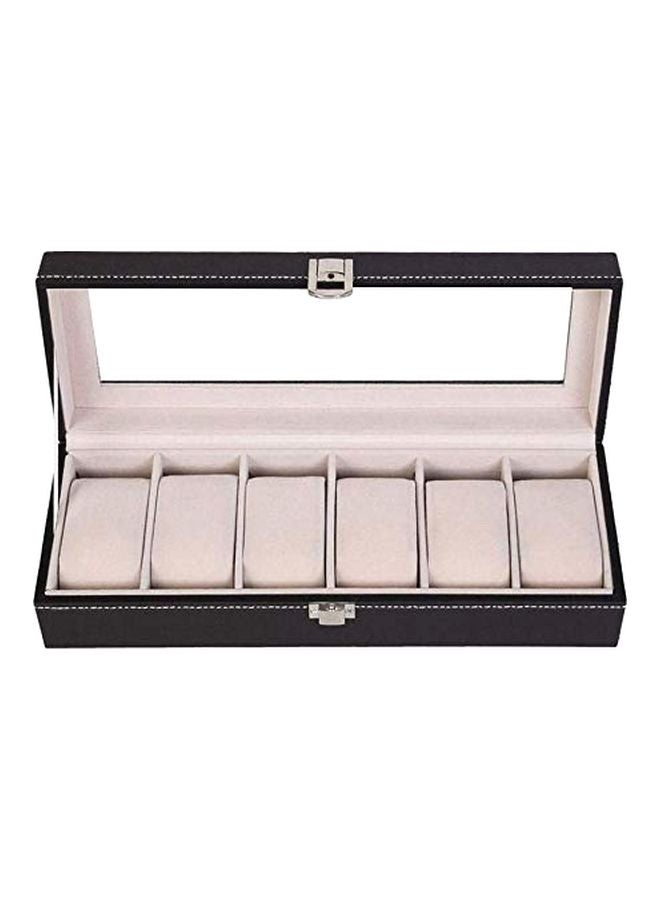 Generic - unisex 6-Slot Watch Organizer Case - Image 1