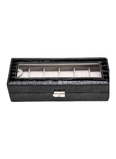 unisex 6-Compartment Watch Organizer Box