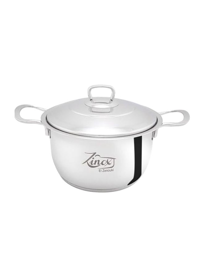 Zinox Classic Stainless Steel Pot Silver 22cm - Image 1