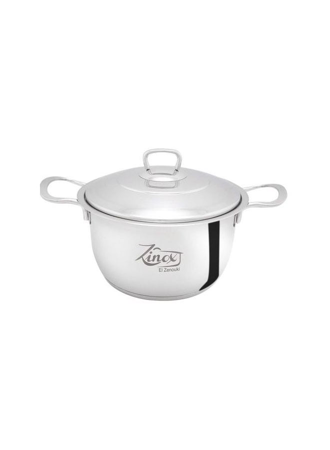 Classic Stainless Steel Pot Silver 34centimeter