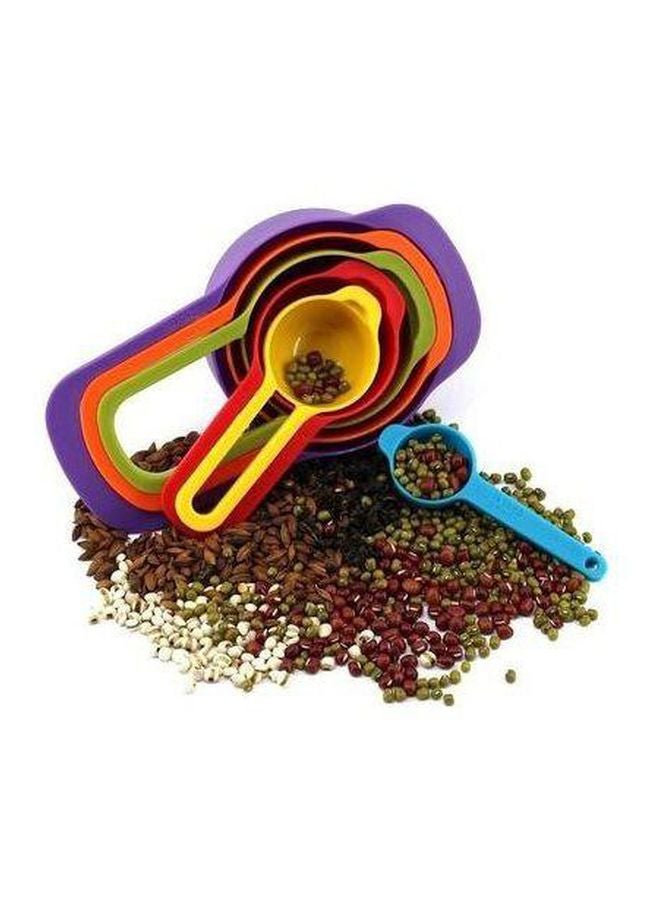 طقم ملاعق معيارية من 6 قطع أرجواني/ أصفر/ أزرق  - Image 3