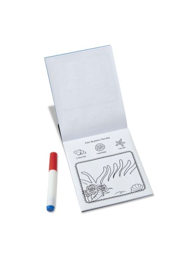 Melissa & Doug On The Go Sea Life NO-Mess Colouring Pad With Magic Pen Multicolor - Image 3