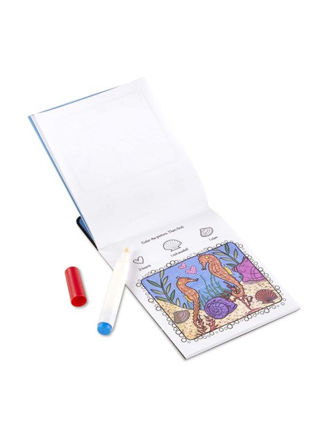 Melissa & Doug On The Go Sea Life NO-Mess Colouring Pad With Magic Pen Multicolor - Image 2