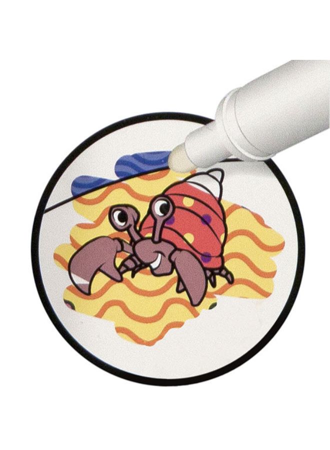 Melissa & Doug On The Go Sea Life NO-Mess Colouring Pad With Magic Pen Multicolor - Image 4