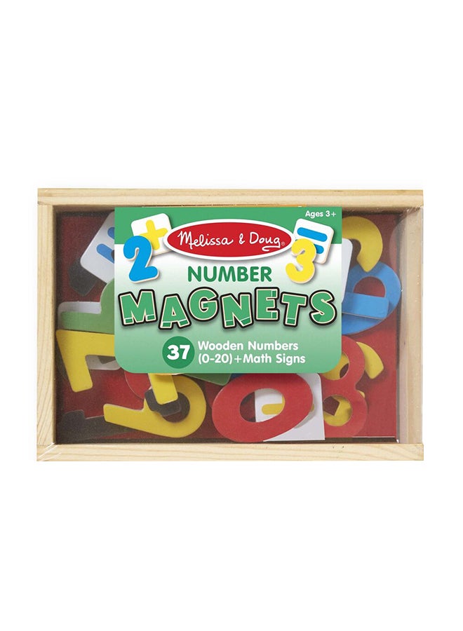 Melissa & Doug 37-Piece Magnetic Wooden Number - Image 2