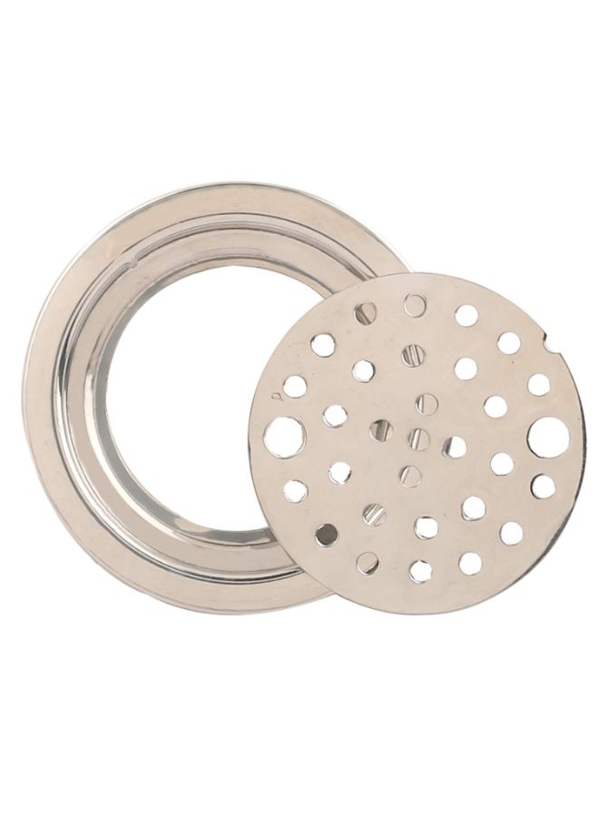 Pack Of 3 Lock Bathroom Jali/Floor Drain Cover Silver 5inch - Image 2