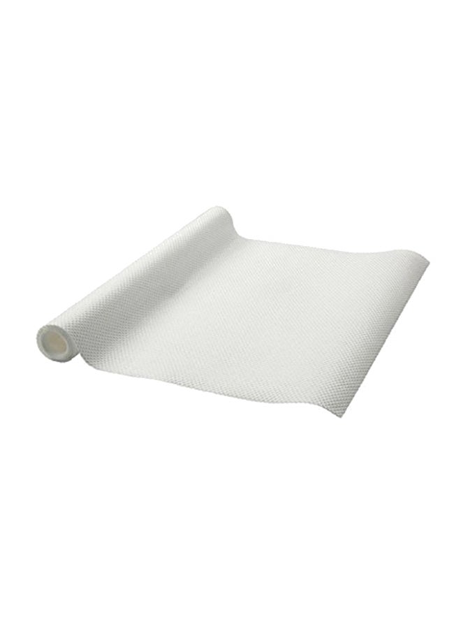 Kuber Industries Anti Slip Fridge Mat Roll White 45 x 150centimeter 