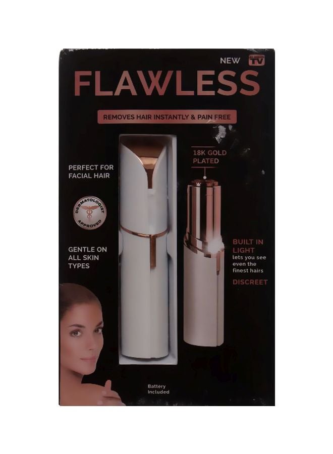 Flawless Painless Hair Remover Epilator White/Gold - Image 2