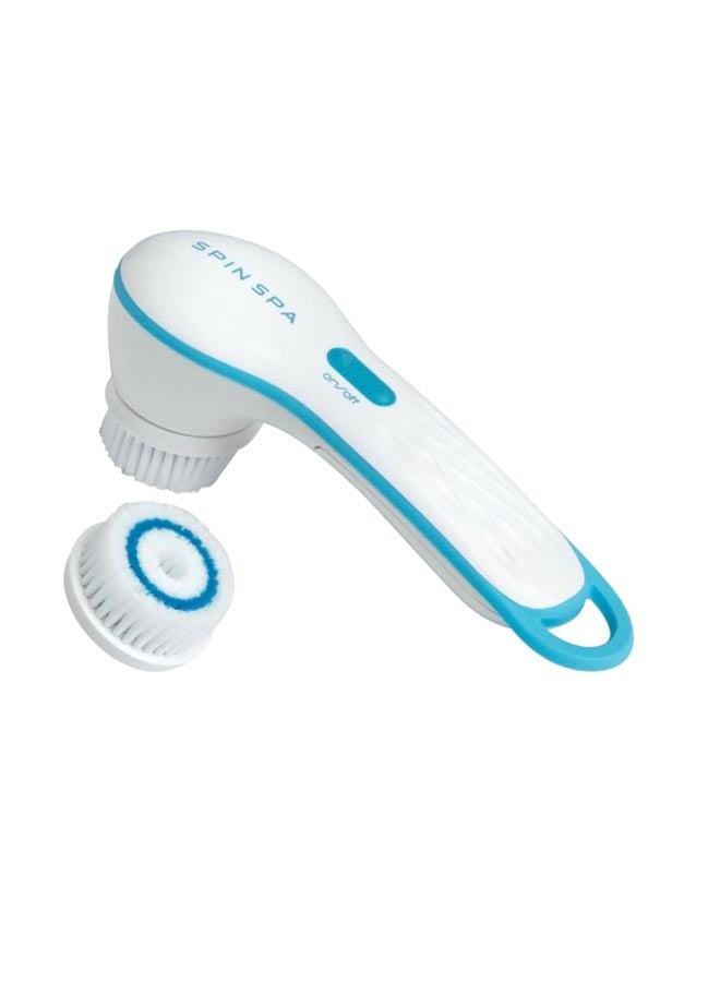 Cleansing Facial Brush With 2 Cleanser White/Blue - Image 1