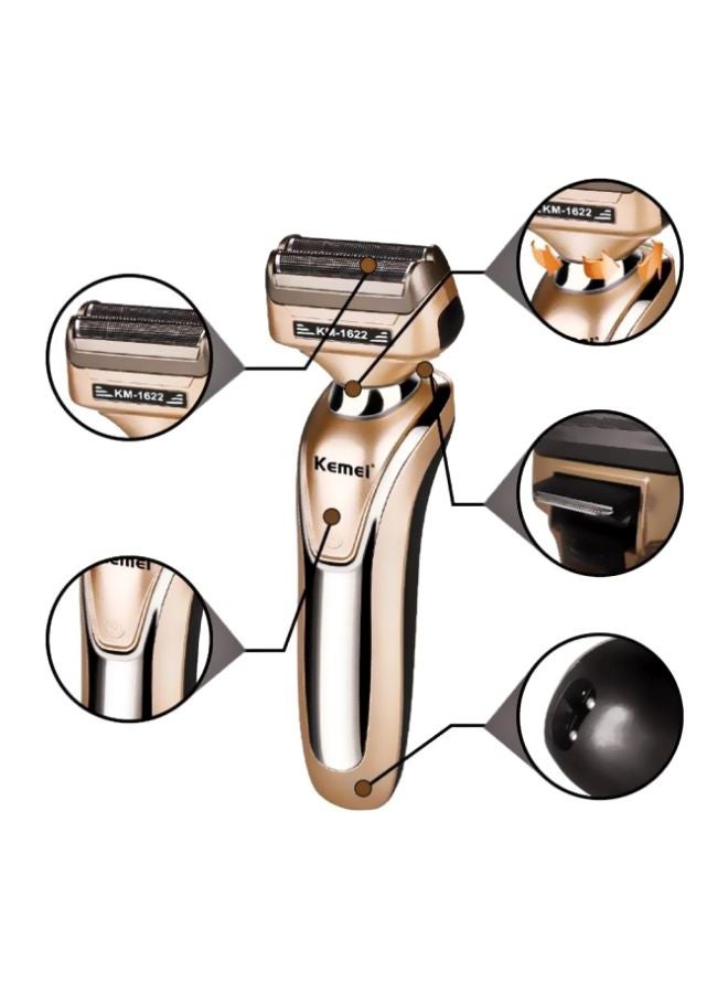 Kemei - KM-1622 4-In-1 Cordless Multi Usage Shaver Rose Gold/Silver - Image 1