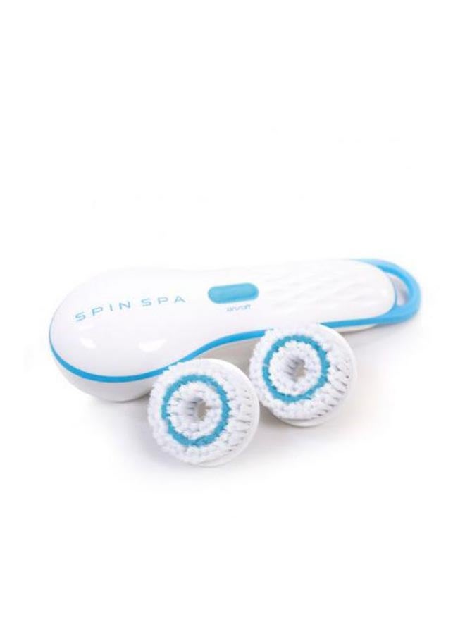 Cleansing Facial Brush With 2 Cleanser White/Blue - Image 2