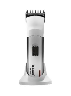 Kemei Rechargeable Beard Trimmer White/Black 
