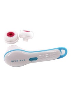 Spin Spa Cleansing Facial Brush White/Blue  - Image 1
