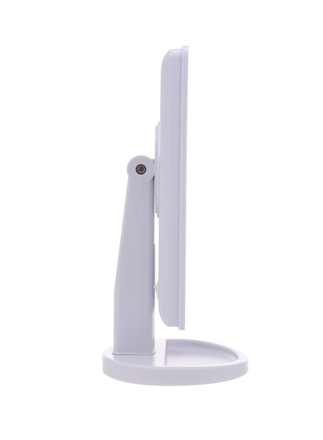 Touch Screen LED Makeup Mirror White/Clear - Image 3