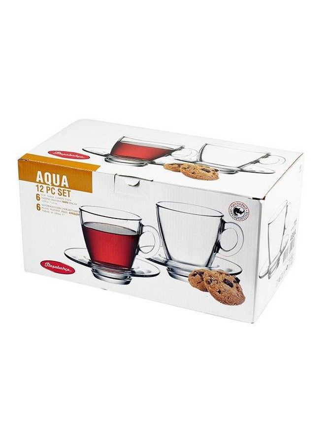 باساباتشي 12 قطعة من كوب شاي تركي شفاف 215ملليلتر - Image 2