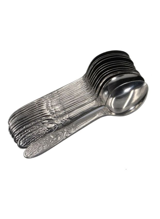Alex Metal Steel 12-Piece Stainless Steel Spoon Set Silver