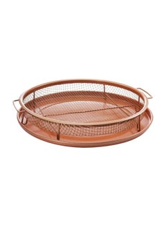 2-Piece Non-Stick Fryer Set Brown