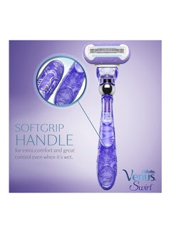 Venus Gillette Swirl Women's Razor Purple  - Image 2