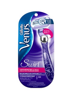 Venus Gillette Swirl Women's Razor Purple  - Image 1