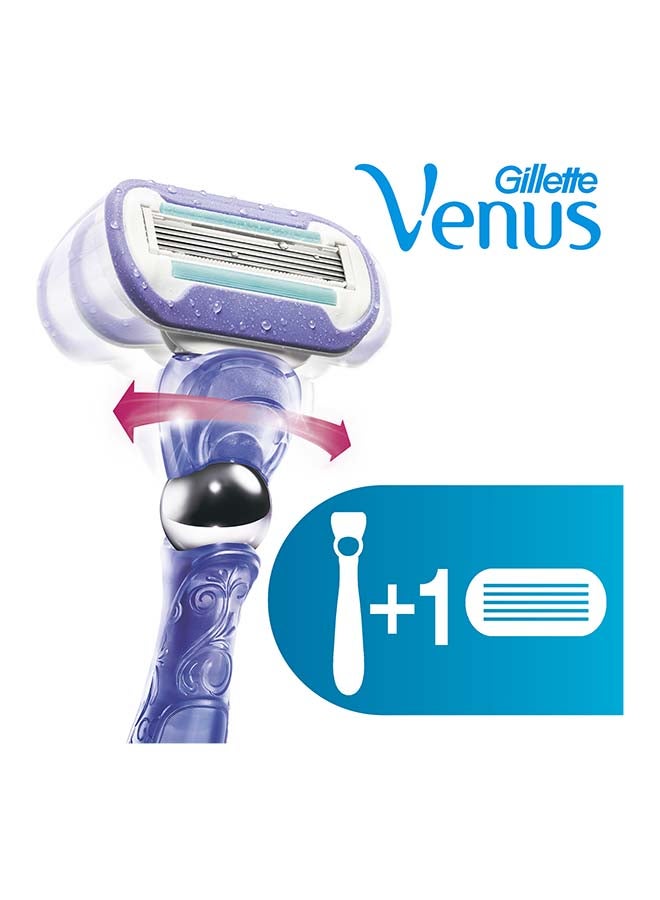 فينوس شفرة الحلاقة سويرل للنساء من جيليت أرجواني - Image 4