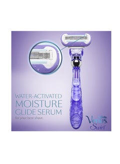 Venus Gillette Swirl Women's Razor Purple  - Image 3