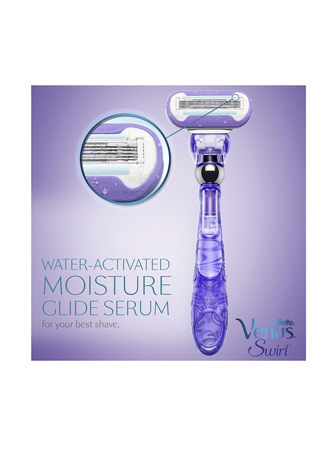 فينوس شفرة الحلاقة سويرل للنساء من جيليت أرجواني - Image 3