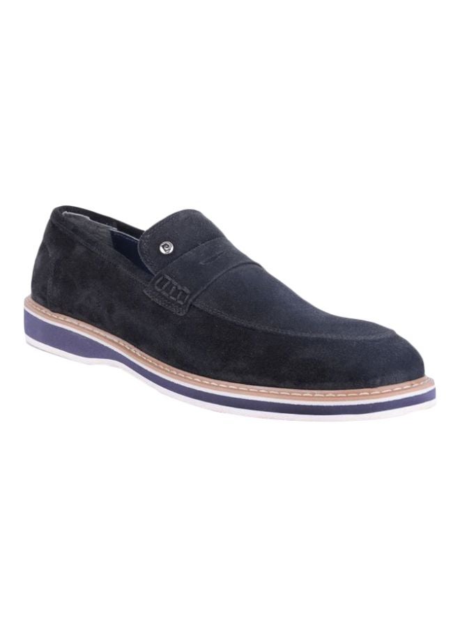pierre cardin Leather Slip-on Casual Shoes Blue - Image 1