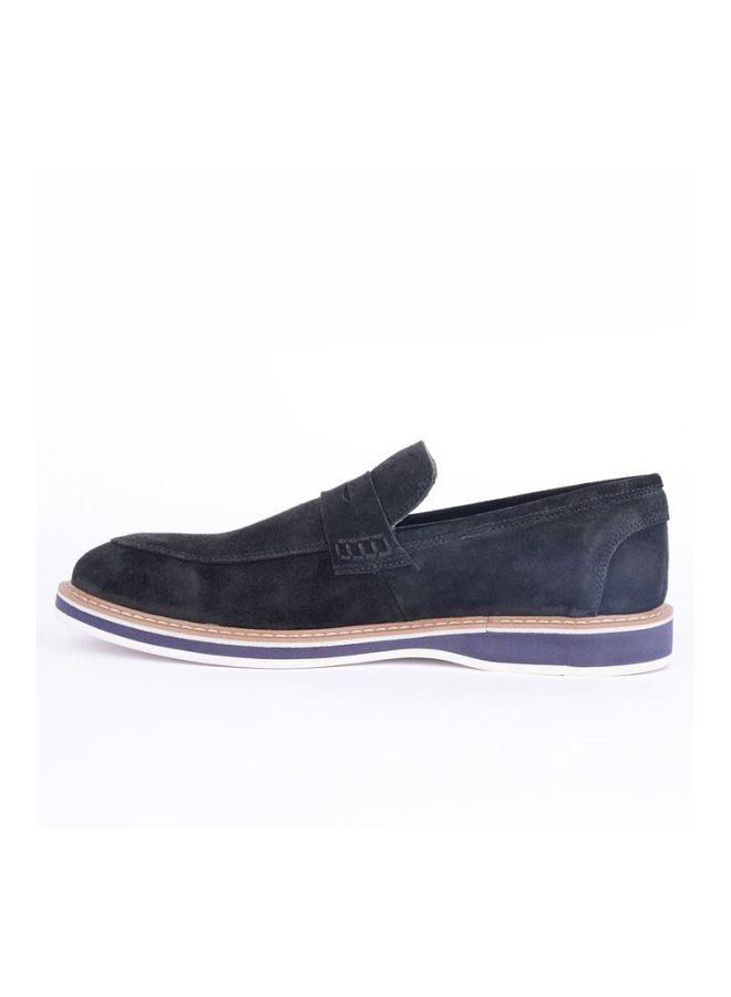 pierre cardin Leather Slip-on Casual Shoes Blue - Image 3
