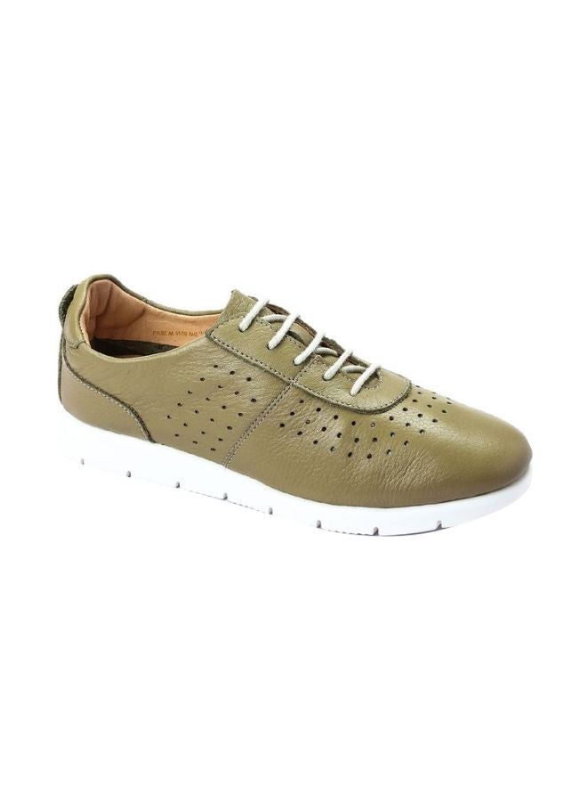 Darkwood Napa Lace Up Sneakers Olive - Image 1