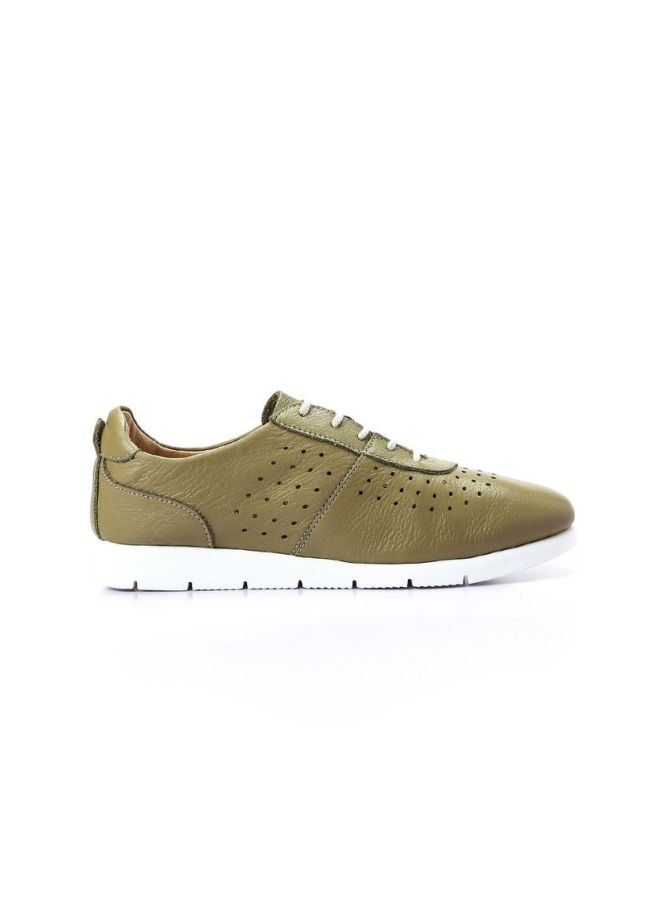 Darkwood Napa Lace Up Sneakers Olive - Image 2