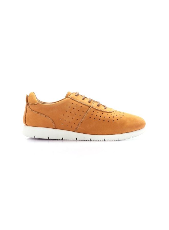 Nubuck Lace-up Sneakers Orange - v1568032057/N29823031V_2