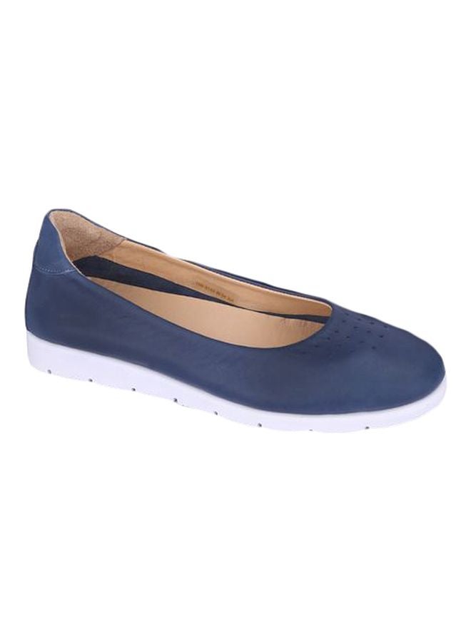 Slip-on Leather Ballerinas Navy - v1568032082/N29823150V_1