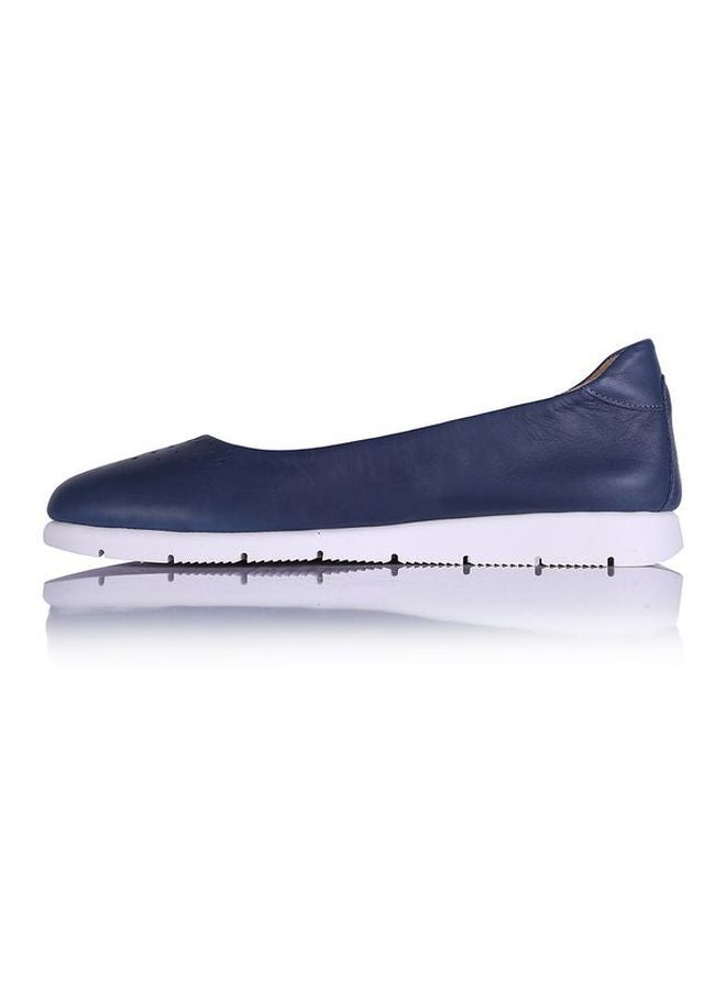 Slip-on Leather Ballerinas Navy - v1568032086/N29823150V_2